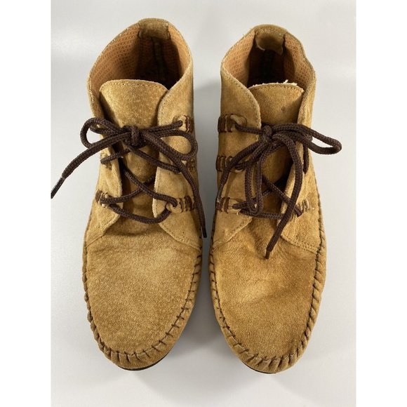 Women's Leather Craft Suede Leather Boot Shoe by Premiere Collection, Size 8.5 - Picture 6 of 12